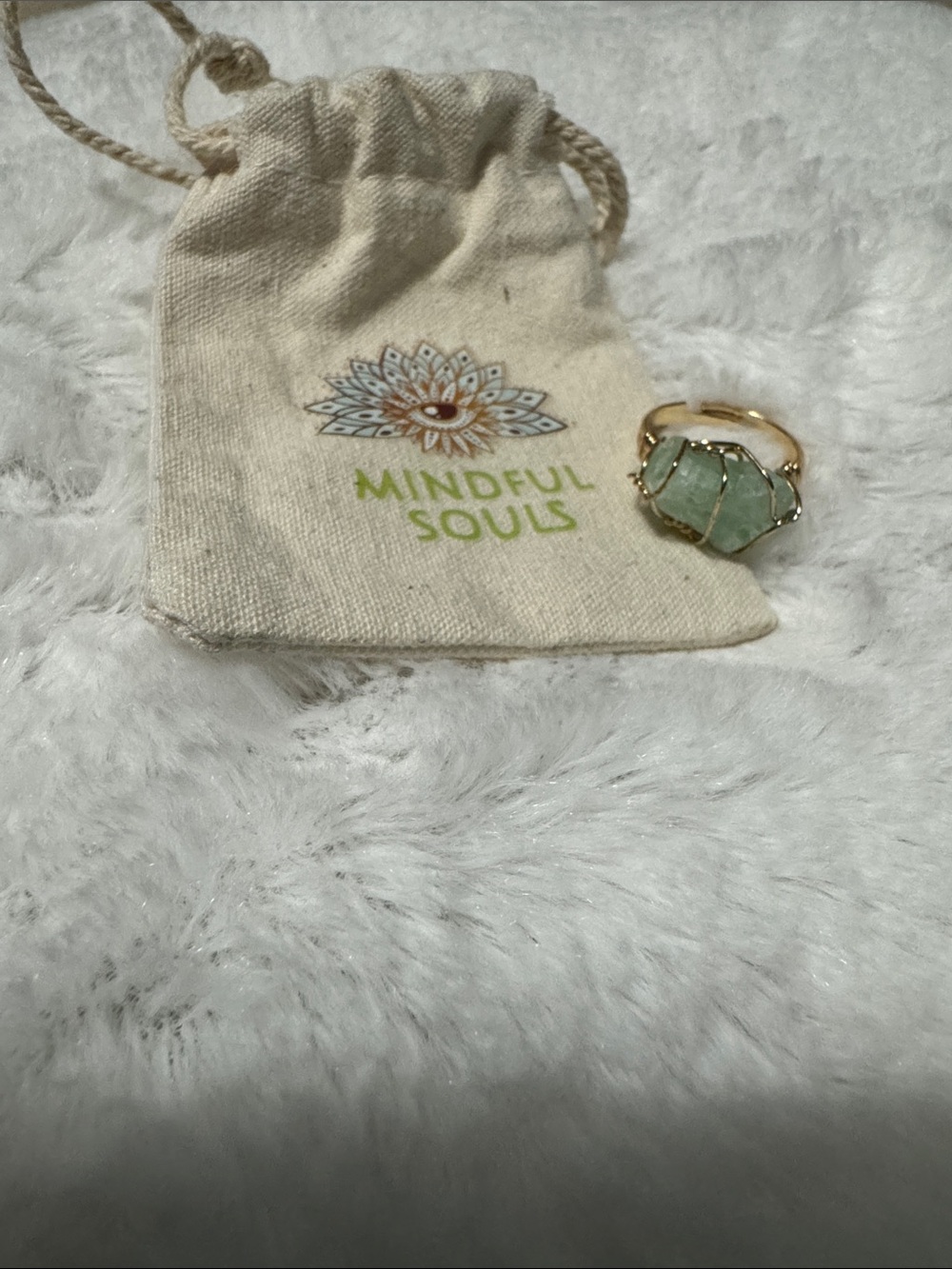 Mindful Souls Green Fluorite Ring